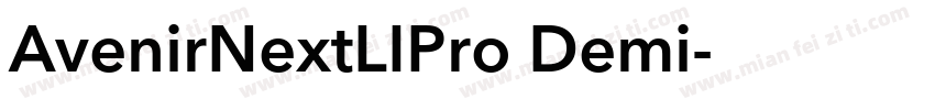 AvenirNextLIPro Demi字体转换
